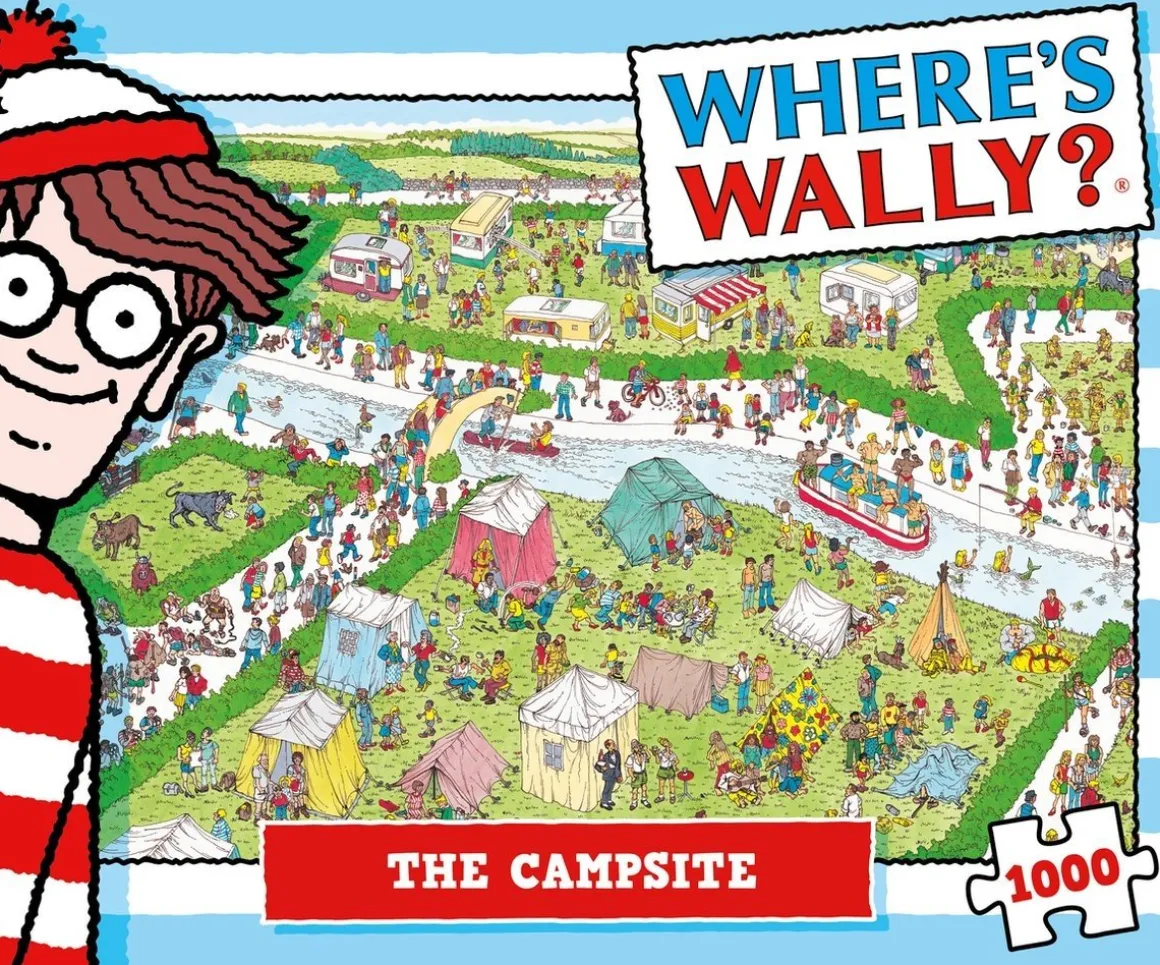 Plenty Gifts Waar is Wally - De Camping - leg- en zoekpuzzel van 1000 stukjes