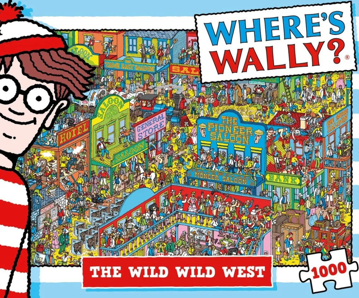 Plenty Gifts Waar is Wally - Het Wilde Westen - leg- en zoekpuzzel van 1000 stukjes