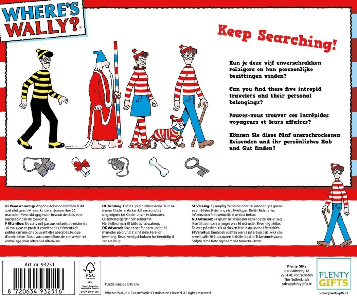 Plenty Gifts Waar is Wally - Het Wilde Westen - leg- en zoekpuzzel van 1000 stukjes