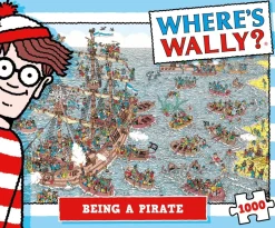 Plenty Gifts Waar is Wally - Bij de Piraten - leg- en zoekpuzzel van 1000 stukjes