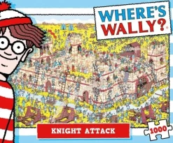 Plenty Gifts Waar is Wally - Ridder aanval - leg- en zoekpuzzel van 1000 stukjes