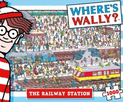 Plenty Gifts Waar is Wally - Het Treinstation - leg- en zoekpuzzel van 1000 stukjes