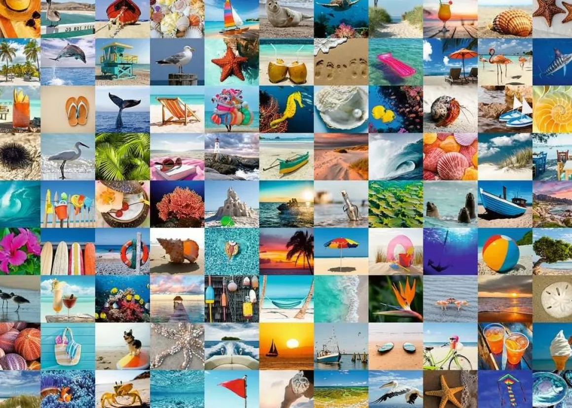 Ravensburger 99 Momenten aan zee - puzzel van 1000 stukjes