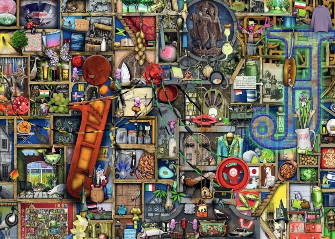 Ravensburger Adembenemend Alfabet "I&J" - Colin Thompson - puzzel 1000 stukjes