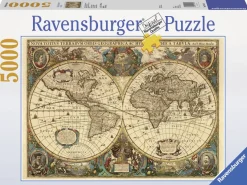 Ravensburger Antieke wereldkaart - 5000 stukjes