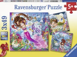 Ravensburger Betoverende zeemeerminnen - 3 puzzels van 49 stukjes