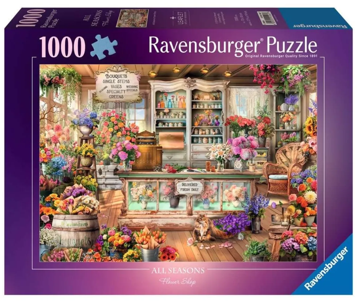 Ravensburger Bloemenwinkel - All Seasons - puzzel van 1000 stukjes