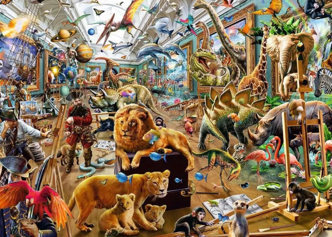Ravensburger Chaos in de galerie - puzzel van 1000 stukjes