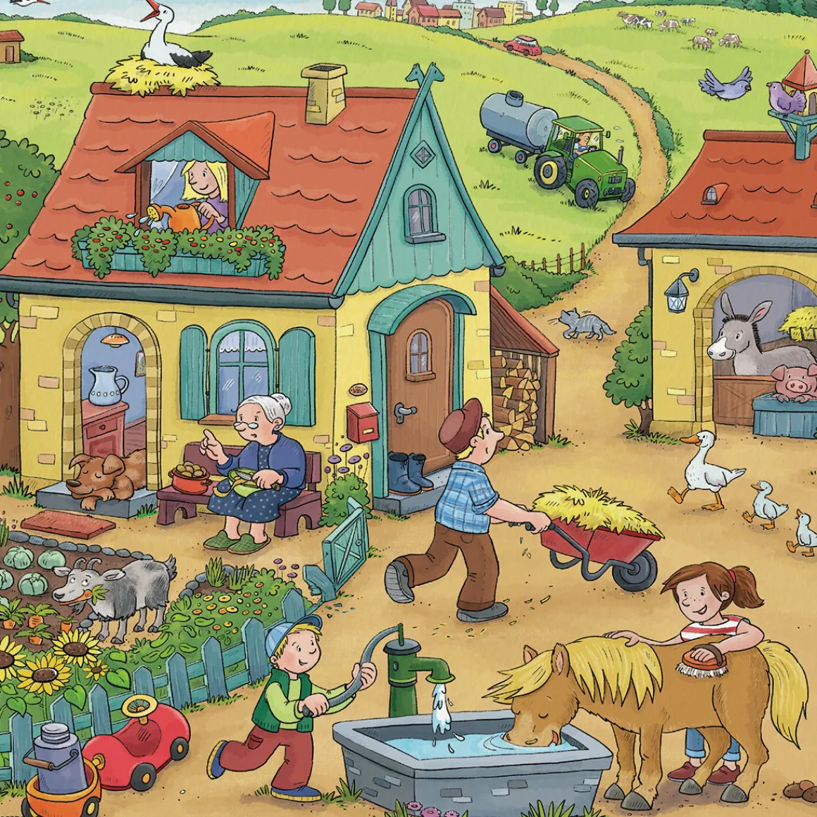 Ravensburger De boerderij - 3 puzzels van 49 stukjes