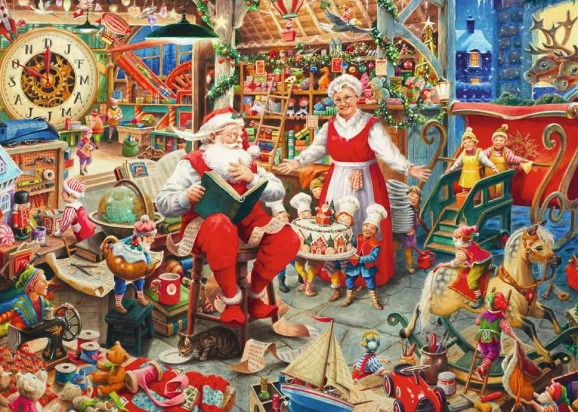 Ravensburger De werkplaats van de Kerstman - puzzel van 1000 stukjes