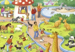 Ravensburger Een dag in de dierentuin - 2 puzzels van 24 stukjes