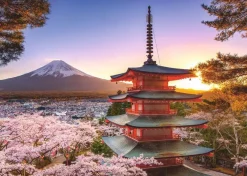 Ravensburger Kersenbloesem bij de Fuji berg, Japan - puzzel van 1000 stukjes