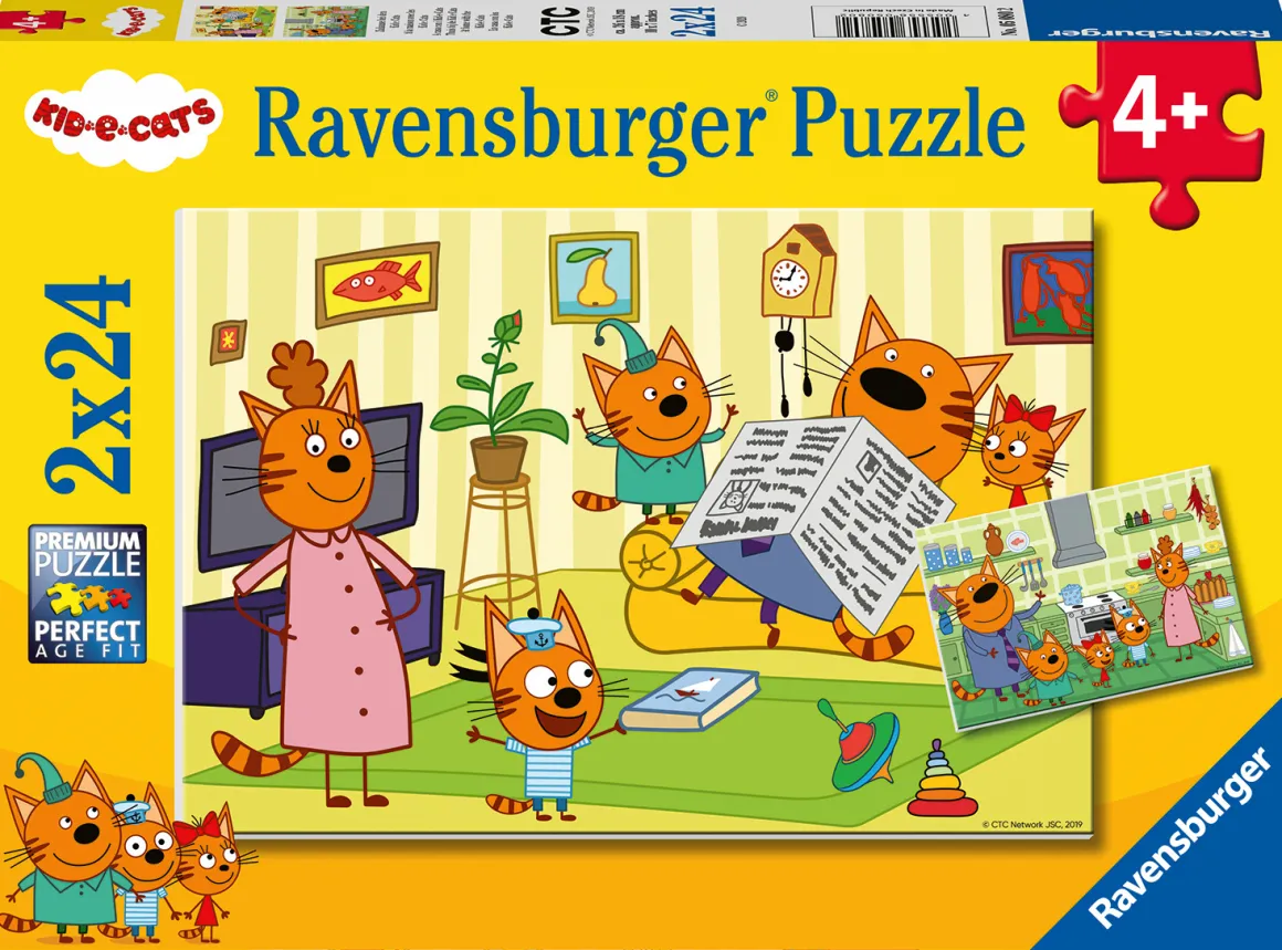 Ravensburger Kid-e-Cats - 2 puzzels van 24 stukjes