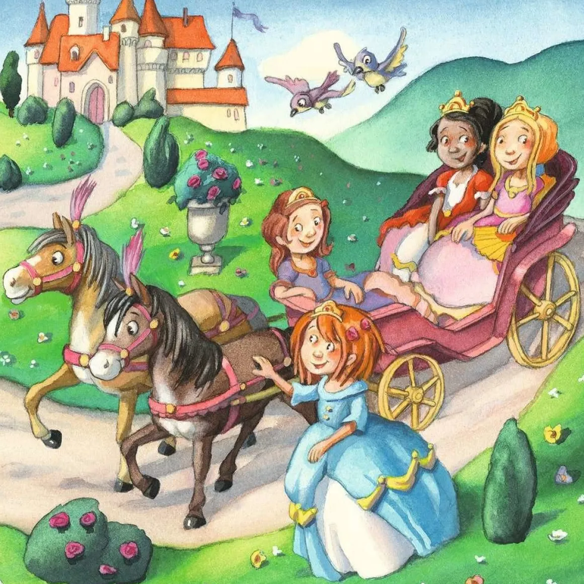 Ravensburger Kleine Prinsessen - 3 puzzels van 49 stukjes