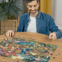 Ravensburger Merry Mushroom Village - Aimee Stewart - puzzel van 1000 stukjes
