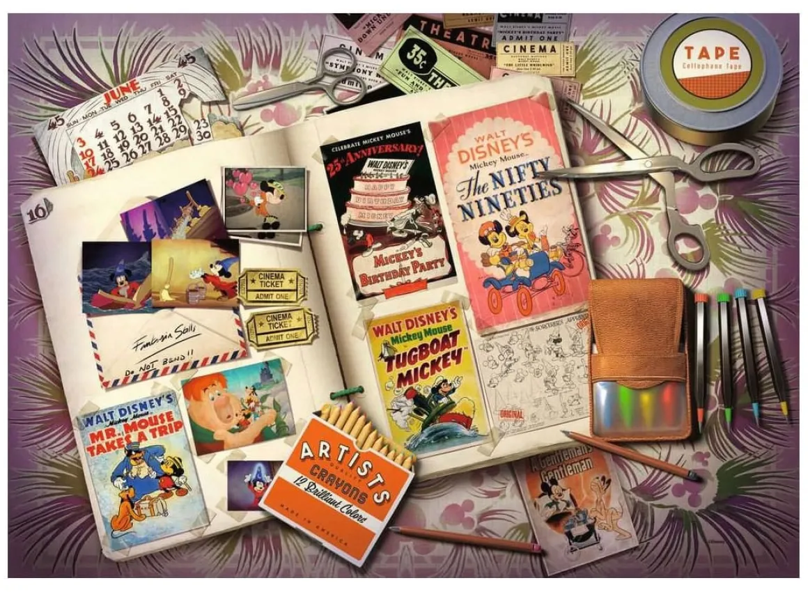 Ravensburger Mickey's Verjaardag 1940 - Disney Collector's Edition - 1000 stukjes