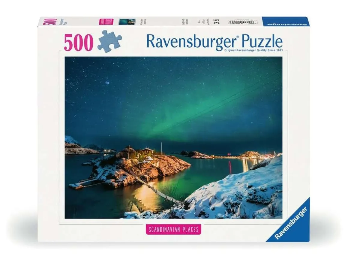 Ravensburger Noorderlicht bij Bergsfjord - puzzel van 500 stukjes
