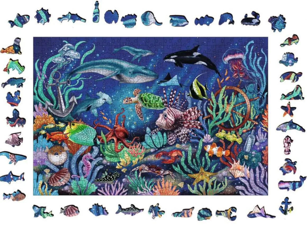 Ravensburger Onder de Zee - Houten Contourpuzzel - 500 stukjes