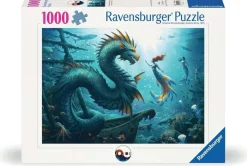 Ravensburger Onderwaterfantasy: Draak, zeemeermin en schildpadden - puzzel van 1000 stukjes