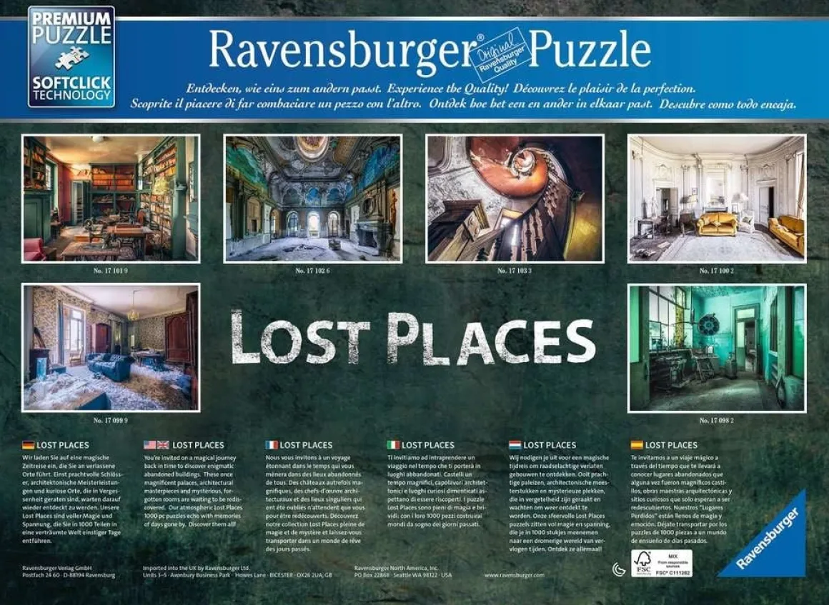 Ravensburger Pink Dreams - Lost Places - 1000 stukjes