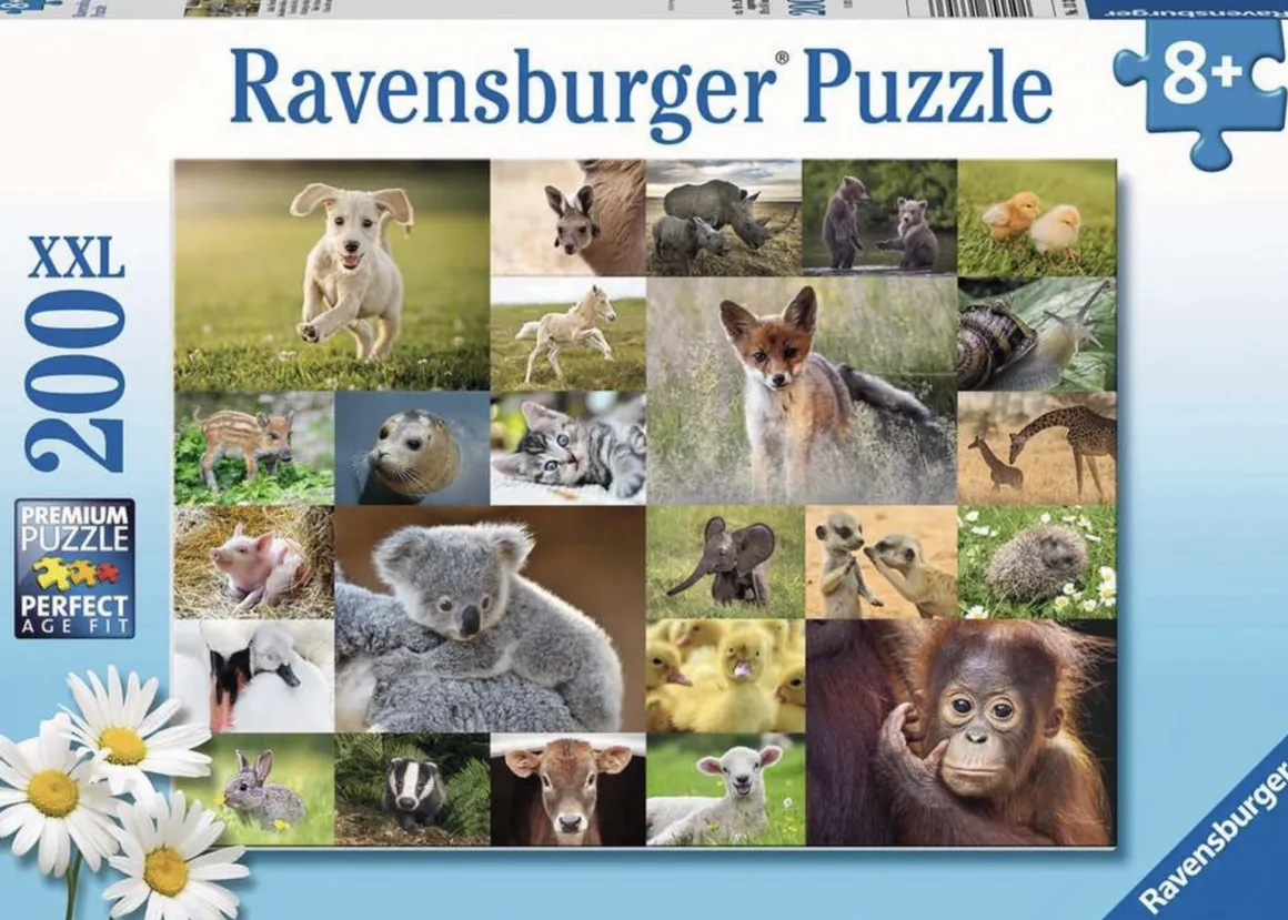 Ravensburger Schattige babydieren - puzzel van 200 stukjes