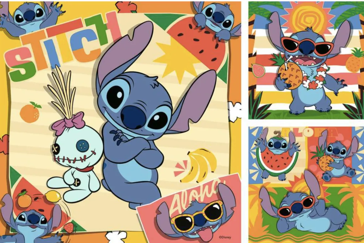Ravensburger Stitch - 3 puzzels van 49 stukjes