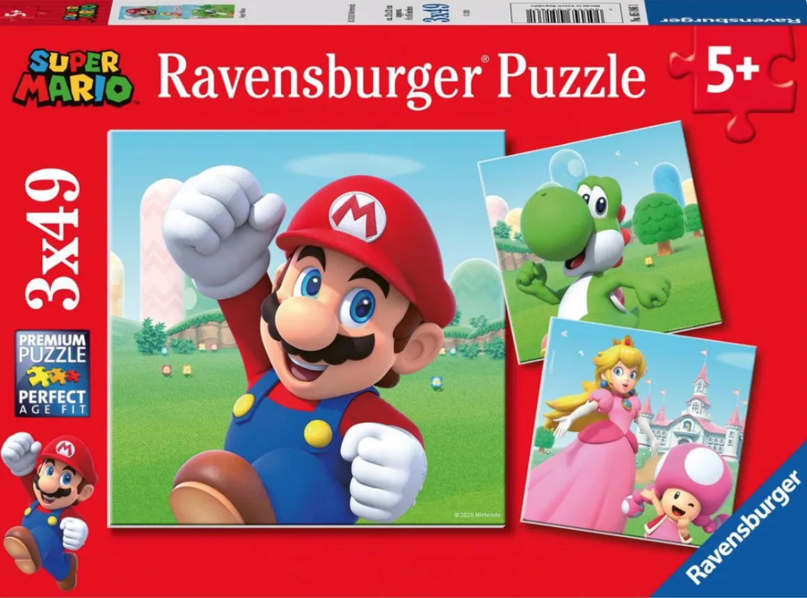 Ravensburger Super Mario - 3 puzzels van 49 stukjes