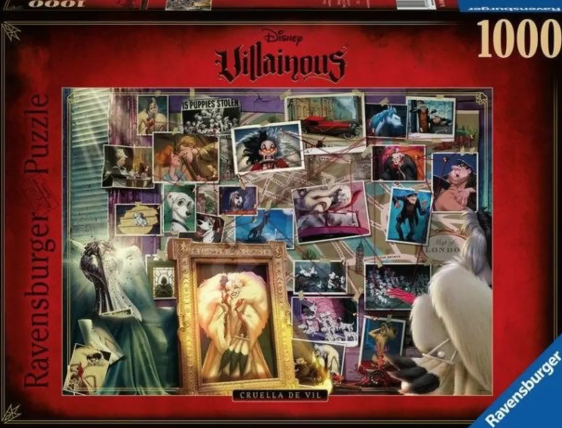 Ravensburger Villainous Cruella de Vil - puzzel van 1000 stukjes