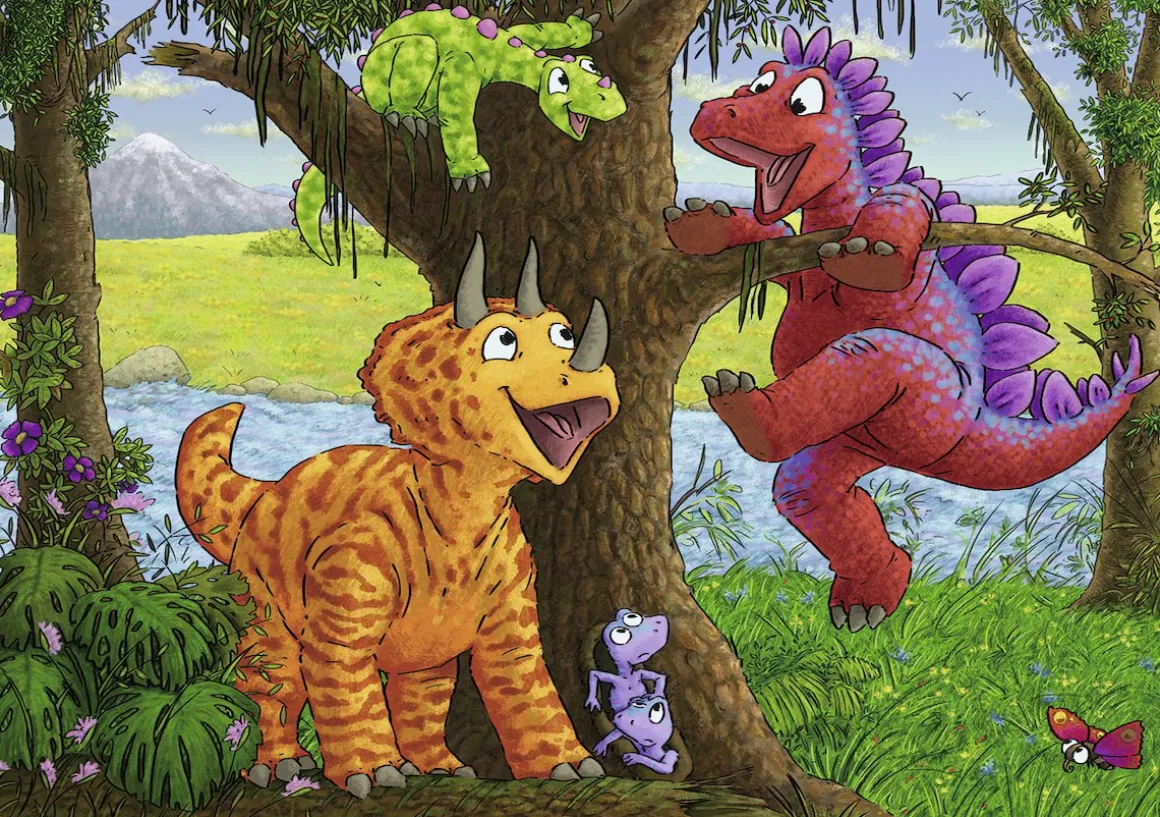 Ravensburger Vrolijke dino's - 2 puzzels van 24 stukjes