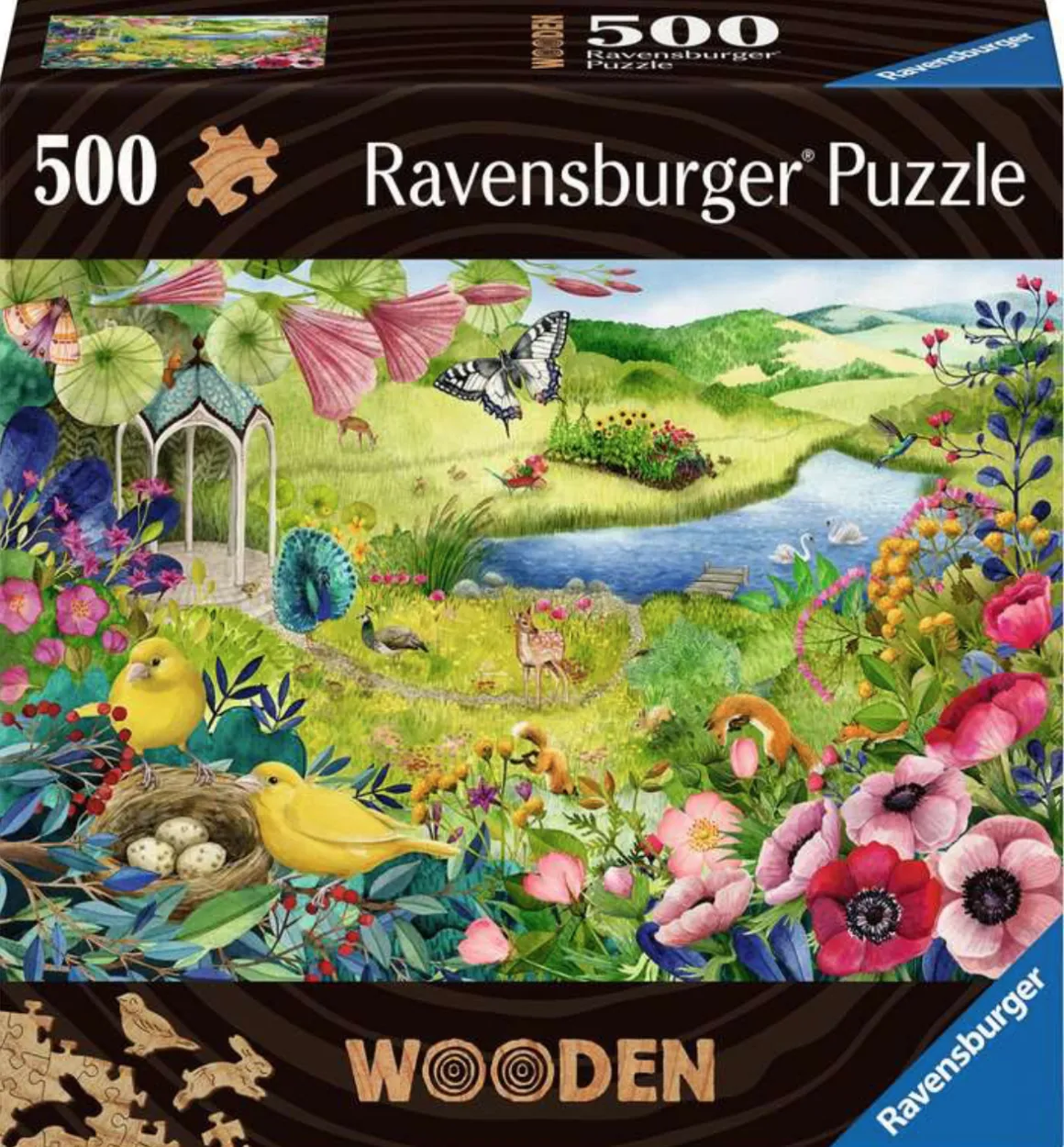 Ravensburger Wilde Tuin - Houten Contourpuzzel - 500 stukjes