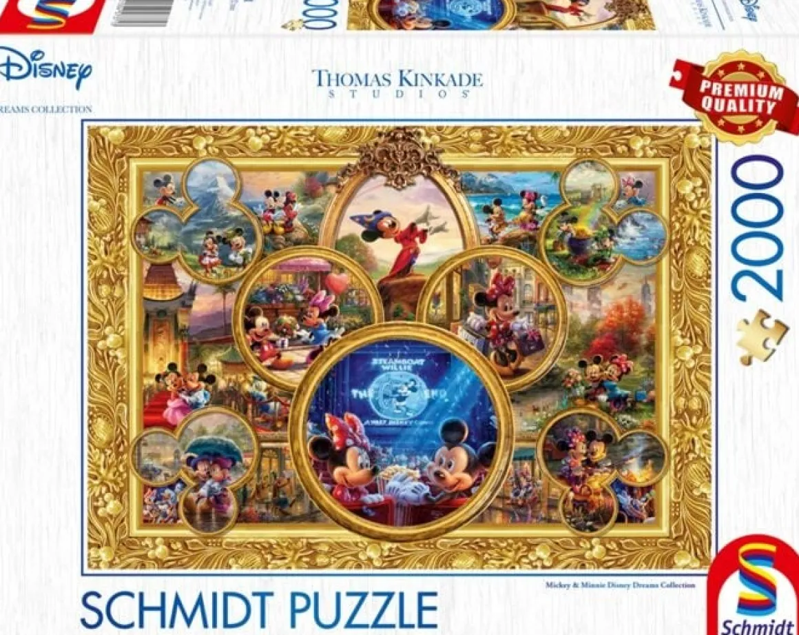 Schmidt Mickey & Minnie Disney Dreams Collection - Thomas Kinkade - puzzel van 2000 stukjes