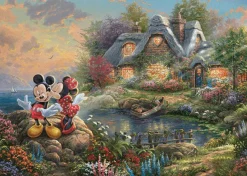Schmidt Mickey en Minnie Mouse - Thomas Kinkade - puzzel van 1000 stukjes