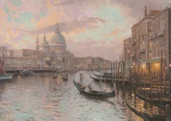 Schmidt Venetië - Glow in the Dark - Thomas Kinkade - puzzel van 1000 stukjes