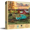 SUNSOUT Fall Sunset at the Barn - legpuzzel van 550 stukjes