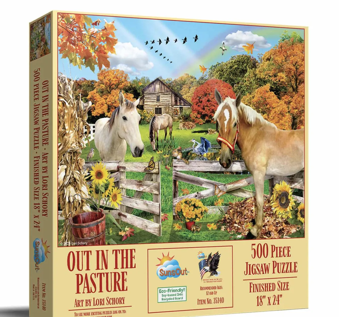 SUNSOUT Out in the Pasture - legpuzzel van 500 XXL stukjes