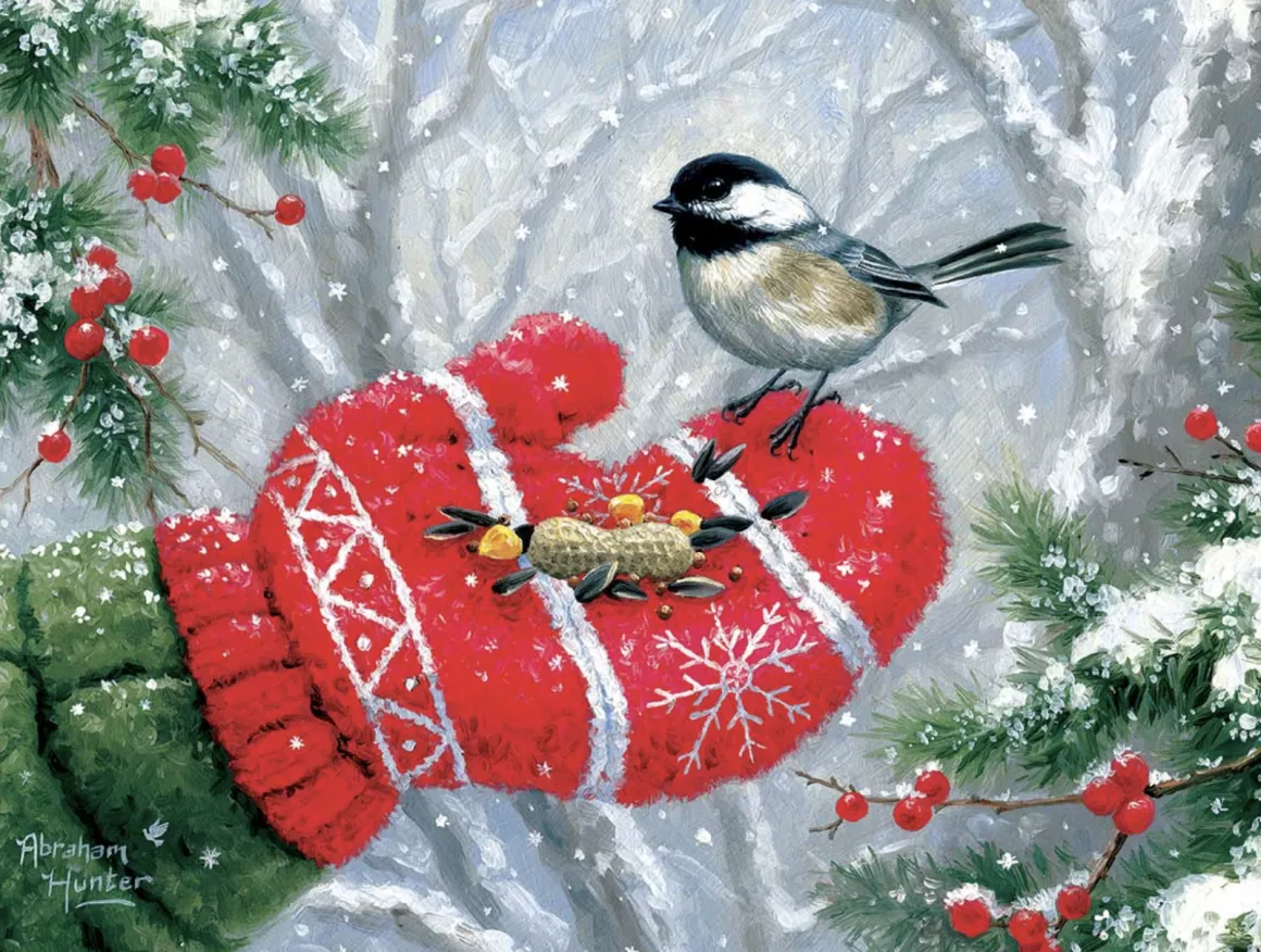 SUNSOUT Winter Encounter - legpuzzel van 300 XXL stukjes
